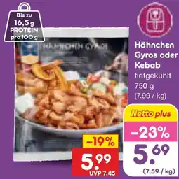 Netto Marken-Discount Hähnchen Gyros oder Kebab Angebot