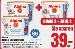 B1 Discount Baumarkt Alpina Decken- und Wandweiß Angebot