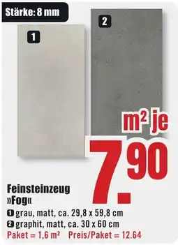 B1 Discount Baumarkt Feinsteinzeug »Fog« Angebot