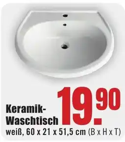 B1 Discount Baumarkt Keramik-Waschtisch Angebot