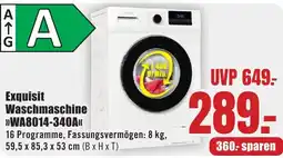 B1 Discount Baumarkt Exquisit Waschmaschine »WA8014-340A« Angebot