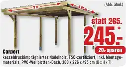 B1 Discount Baumarkt Carport Angebot