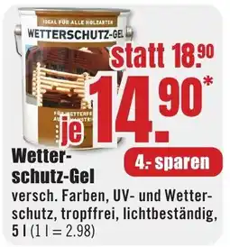 B1 Discount Baumarkt Wetterschutz-Gel Angebot