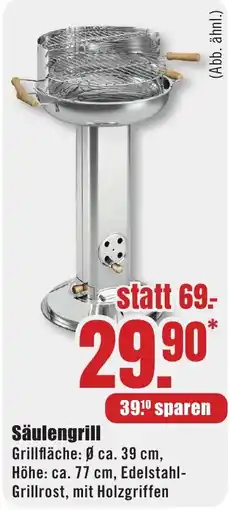 B1 Discount Baumarkt Säulengrill Angebot