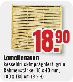 B1 Discount Baumarkt Lamellenzaun Angebot