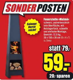 B1 Discount Baumarkt Feuerstelle »Malmö« Angebot