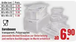 B1 Discount Baumarkt Euroboxen transparent, Polypropylen Angebot