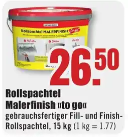 B1 Discount Baumarkt Rollspachtel Malerfinish »to go« Angebot