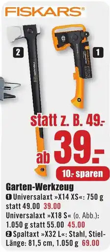 B1 Discount Baumarkt FISKARS Garten-Werkzeug Angebot