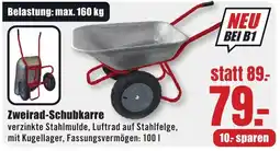 B1 Discount Baumarkt Zweirad-Schubkarre Angebot