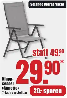 B1 Discount Baumarkt Klappsessel »Annette« Angebot