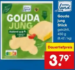 Netto Marken-Discount GUTES Gouda jung Stück Angebot