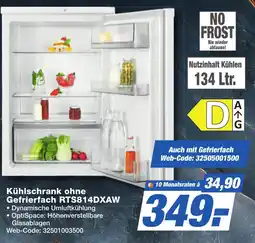 K+B Expert AEG Kühlschrank ohne Gefrierfach RTS814DXAW Angebot