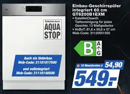 K+B Expert AEG Einbau-Geschirrspüler integriert 60 cm GT6200B1EXM Angebot