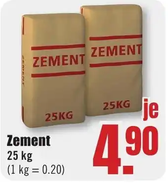 B1 Discount Baumarkt Zement Angebot