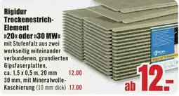 B1 Discount Baumarkt Rigidur Trockenestrich-Element Angebot
