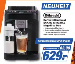 K+B Expert DeLonghi Kaffeevollautomat ECAM330.80.BXB Magnifica Duo Angebot