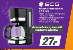 K+B Expert ECG Filterkaffeemaschine KP 2115 Angebot