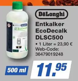 K+B Expert DeLonghi Entkalker EcoDecalk DLSC500 Angebot