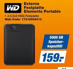 expert Techno Land WD Externe Festplatte Elements Portable Angebot