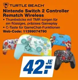 expert Techno Land TURTLE BEACH Nintendo Switch 2 Controller Rematch Wireless Angebot