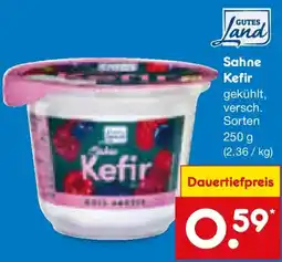 Netto Marken-Discount GUTES Land Sahne Kefir Angebot