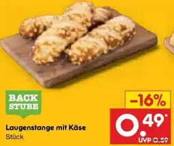 Netto Marken-Discount BACK STUBE Laugenstange mit Käse Angebot