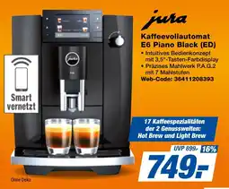 expert Techno Land jura Kaffeevollautomat E6 Piano Black Angebot