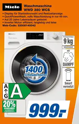 expert Techno Land Miele Waschmaschine WWD 380 WCS Angebot