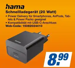 expert Techno Land hama Schnellladegerät (20 Watt) Angebot