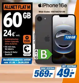 expert Techno Land iPhone 16e Angebot
