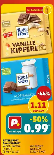 PENNY Ritter Sport Alpenmilch Angebot
