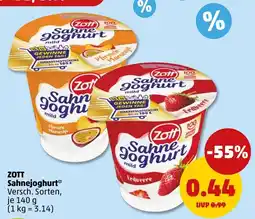 PENNY Zott Sahnejoghurt Angebot