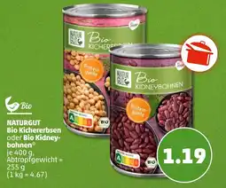 PENNY NATURGUT Bio Kichererbsen oder Bio Kidneybohnen Angebot