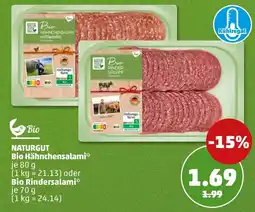 PENNY NATURGUT Bio Hähnchensalami* Angebot