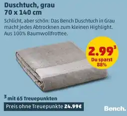 PENNY Bench Duschtuch, grau Angebot
