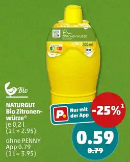 PENNY NATURGUT Bio Zitronenwürze Angebot