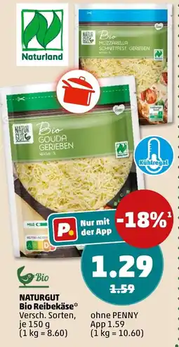 PENNY NATURGUT Bio Reibekäse Angebot