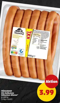 PENNY MÜHLENHOF XXL Delikatess Hähnchen-Wiener Angebot