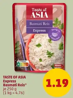 PENNY Taste of Asia Express Basmati Reis Angebot