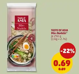 PENNY Taste of Asia Mie-Nudeln Angebot