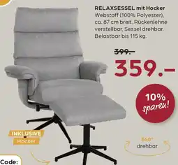 Möbel Buss RELAXSESSEL mit Hocker Angebot