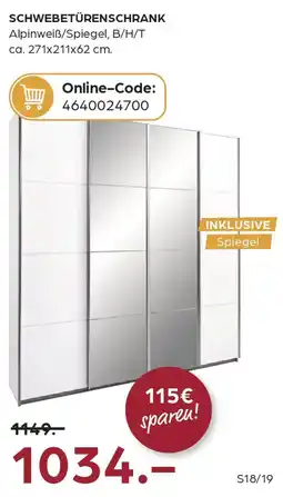 Möbel Buss Schwebetürenschrank Angebot