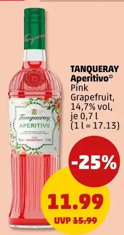 PENNY Tanqueray Aperitivo Pink Grapefruit Angebot