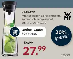 Möbel Buss KARAFFE mit Ausgießer, Borosilikatglas, spülmaschinengeeignet Angebot