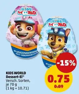 PENNY KIDS WORLD Dessert-Ei Angebot