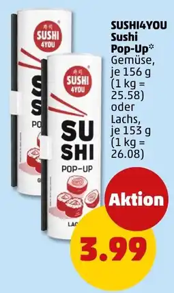 PENNY SUSHI4YOU Sushi Pop-Up Angebot