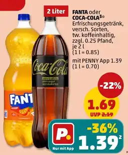 PENNY FANTA oder COCA-COLA Angebot