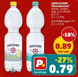 PENNY GEROLSTEINER Mineralwasser Angebot