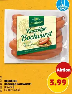 PENNY KEUNECKE Knackige Bockwurst* Angebot